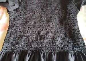 Smocked Balloon Sleeve Top