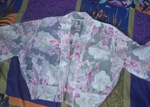 Organza Fabric Claver Motive Jacket &amp; Transverter
