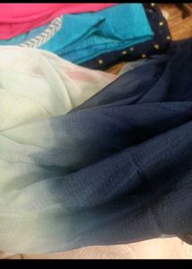 Designer Blue dupatta with Embellishments