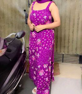 Vibrant Floral Print Kurta Set