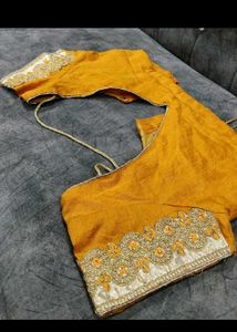 Yellow Embroidered Blouse