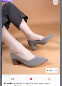 Chic Pointed Toe Flats - Grey