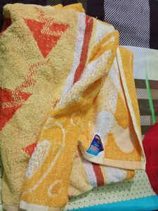 Yellow Red Towel