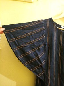 Umbrella Sleeves Nevy Blue Top