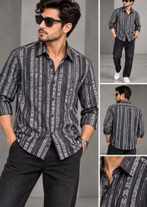 Men's Striped Long Sleeve Shirt