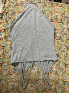 Grey Sleeveless Bodysuit
