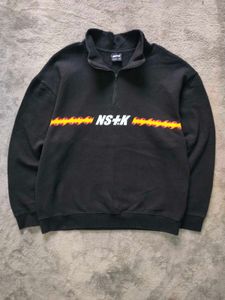 Black NS+K Flame Print Sweatshirt