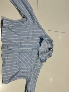 Striped Button-Up Shirt