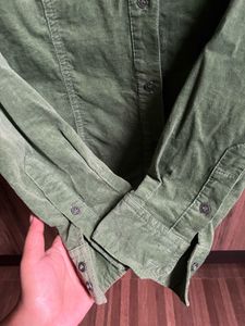 Vintage Mango Corduroy Button-Up Shirt