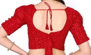 Red Lace Blouse