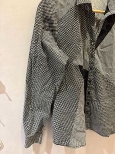 Chic Lace Details Button-Up Shirt