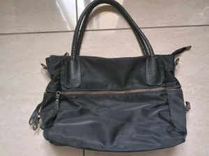Black Nylon Handbag