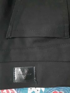 Black Skinny Fit Pants with Embellishments