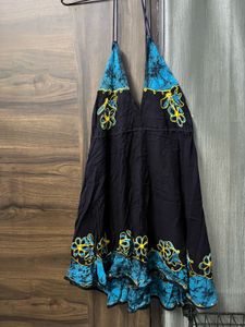 Bohemian Halter Neck Dress