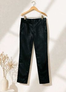 🖤 CHEMISTRY Black Satin Tailored Trousers — Luxe