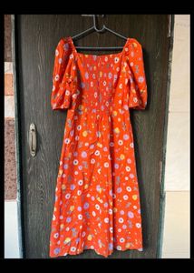 Floral Print Midi Dress