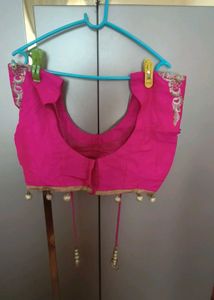 Girlish Peach And Magenta Lehnga