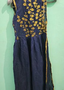 Elegant Embroidered Anarkali Gown