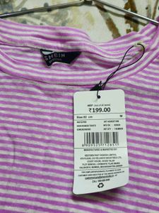 lavender Striped Casual Top