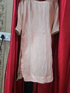 Beautiful Peach suit Set with Green Dupatta