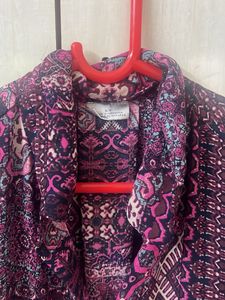 Boho Print Button-Up Tunic