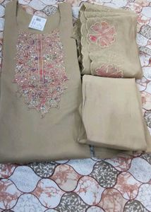Embroidered Kurta Set with Dupatta