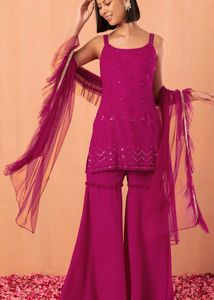 Elegant Red Kurta Set with Dupatta