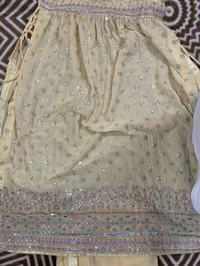 SALE New Elegant Embroidered Yellow Kurta Se