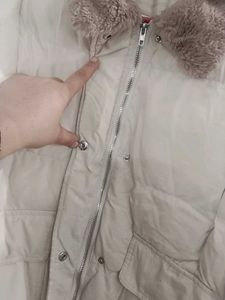 Faux Fur Collar Puffer Jacket