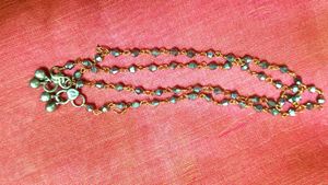 Boho Beaded Anklet with Bells
