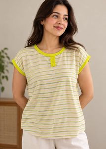 Striped Henley T-Shirt