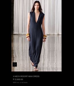 Zara V neck resort maxi dress