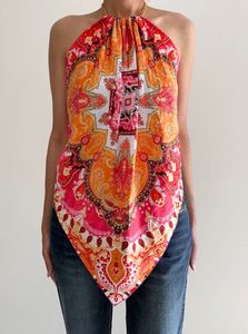 Handkerchief Halter neck top