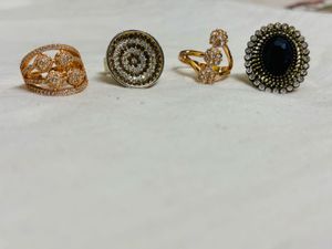 Set of 4 Elegant Rings and get 1 ring free