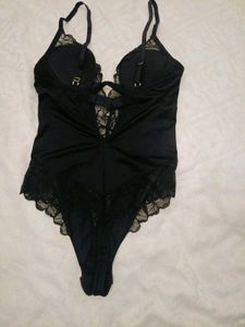 H&amp;M Lace Padded Bodysuit - Black
