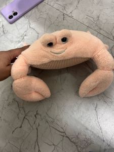 Cute plushie crab with sparking eyes