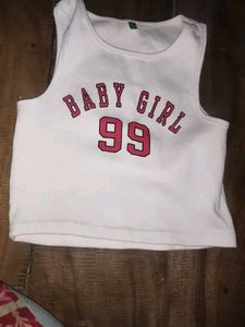 Baby Girl Graphic Crop Top