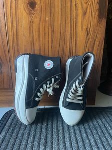 Stylish Black High-Top Sneakers