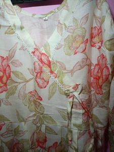 Floral Print Tunic Top