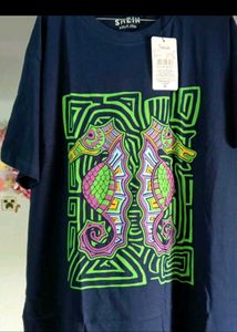 Navy Blue Graphic T-Shirt