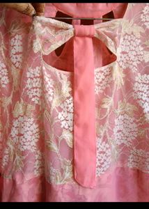Elegant Pink Kurta Suit with Floral Design💕