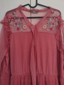 Gown Unused Net Frills Party
