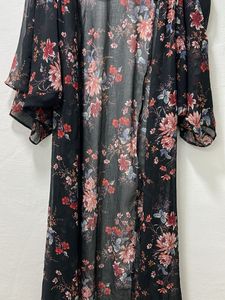 Floral Print Kimono Jacket