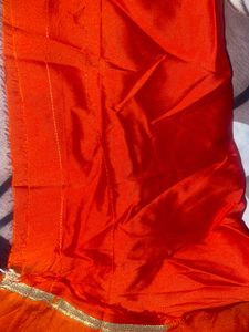 Elegant Orange Ethnic Gown