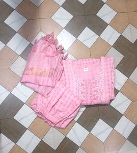 Pink naira suit with dupatta