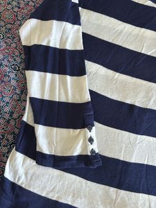 Gap Women Striped 3/4th Sleeve Top
