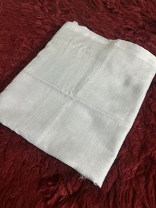 White Embroidered Dress Material