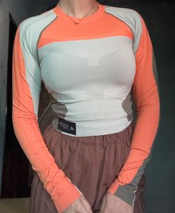 Adidas Long Sleeve Athletic Crop Top