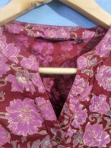 Melange Floral Print Kurti
