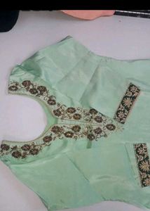 Elegant Mint Green Embroidered Kurta Set